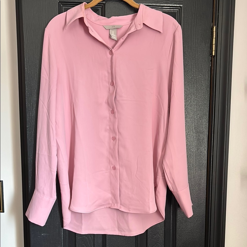 Women's Pink Button-Up Shirt